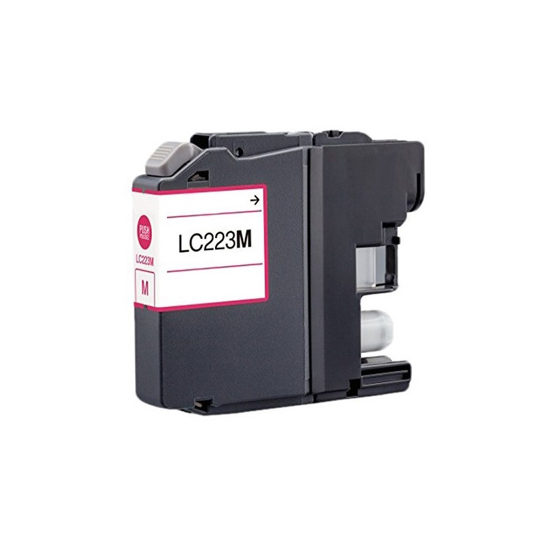 CARTOUCHE JET D'ENCRE BROTHER ADAPTABLE LC223 - MAGENTA - Elbootic