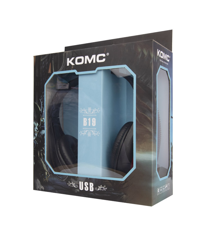 Casque Micro USB KOMC B19 - Noir - Elbootic